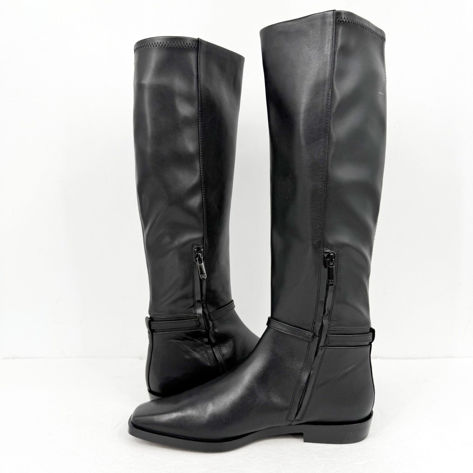 Sam Edelman Womens Clive Knee High Boots US 8 M EU 38.5 Black Leather NIB