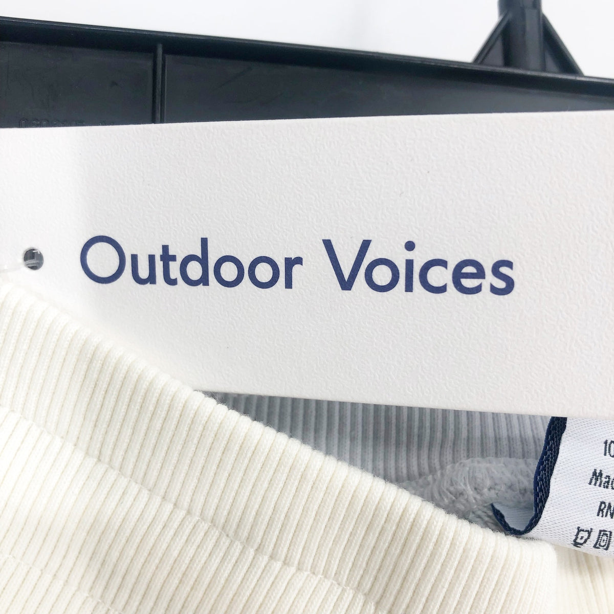 OUTDOOR VOICES Women's Soft Cotton Jogger XS White Grey Dove/Bone Pants NWT