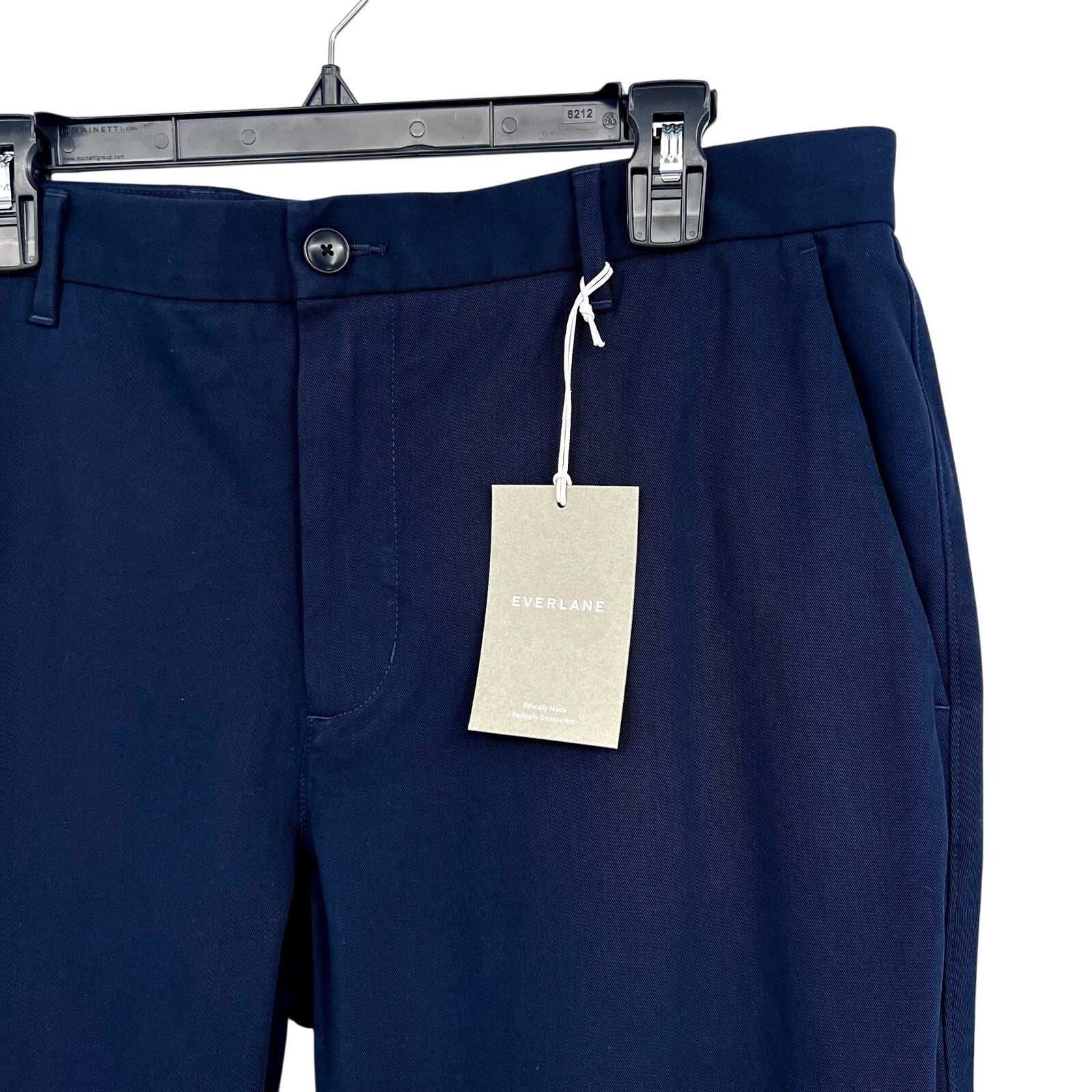 EVERLANE UNIFORM Men's The Performance Chino 36x32 Navy Blue Pants NWT