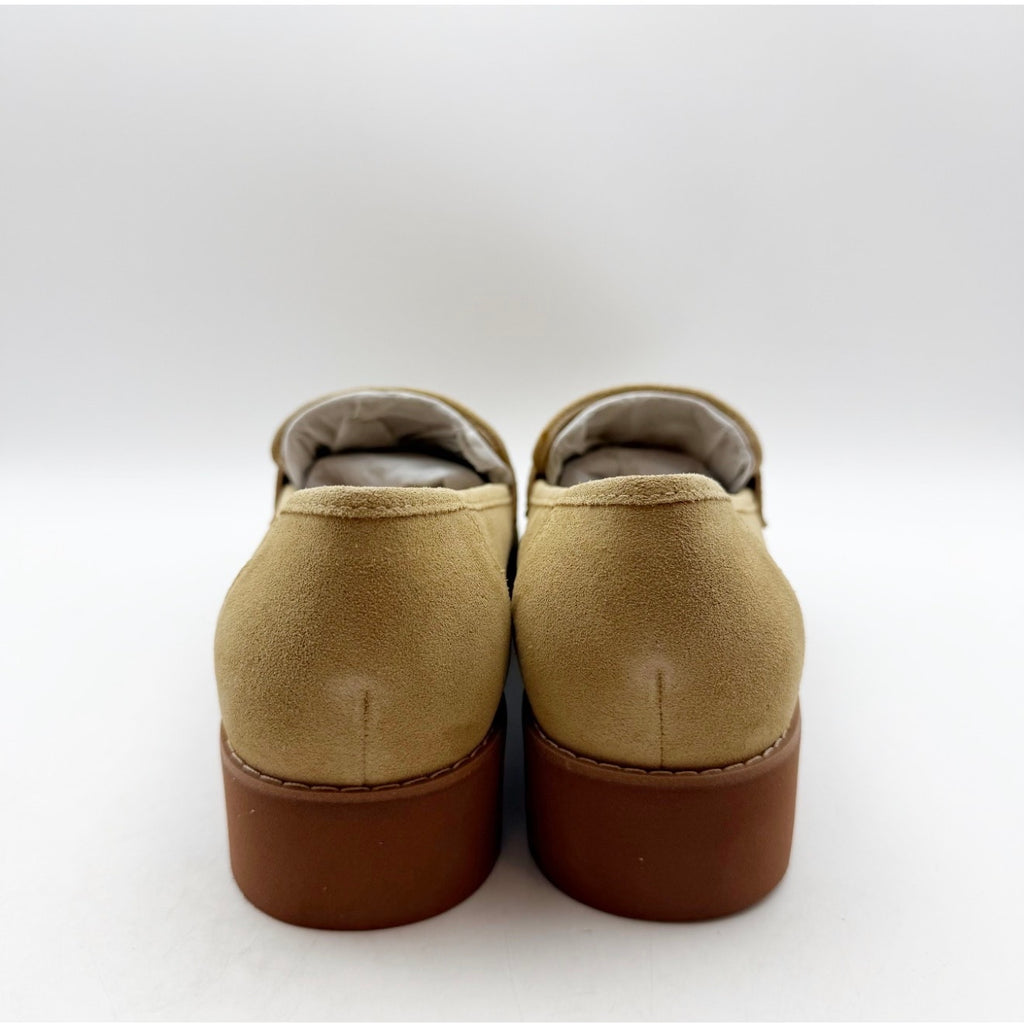 Vionic Women's Cheryl ll Loafers Size 8.5 M EU 39 Tan Sand Seude NIB