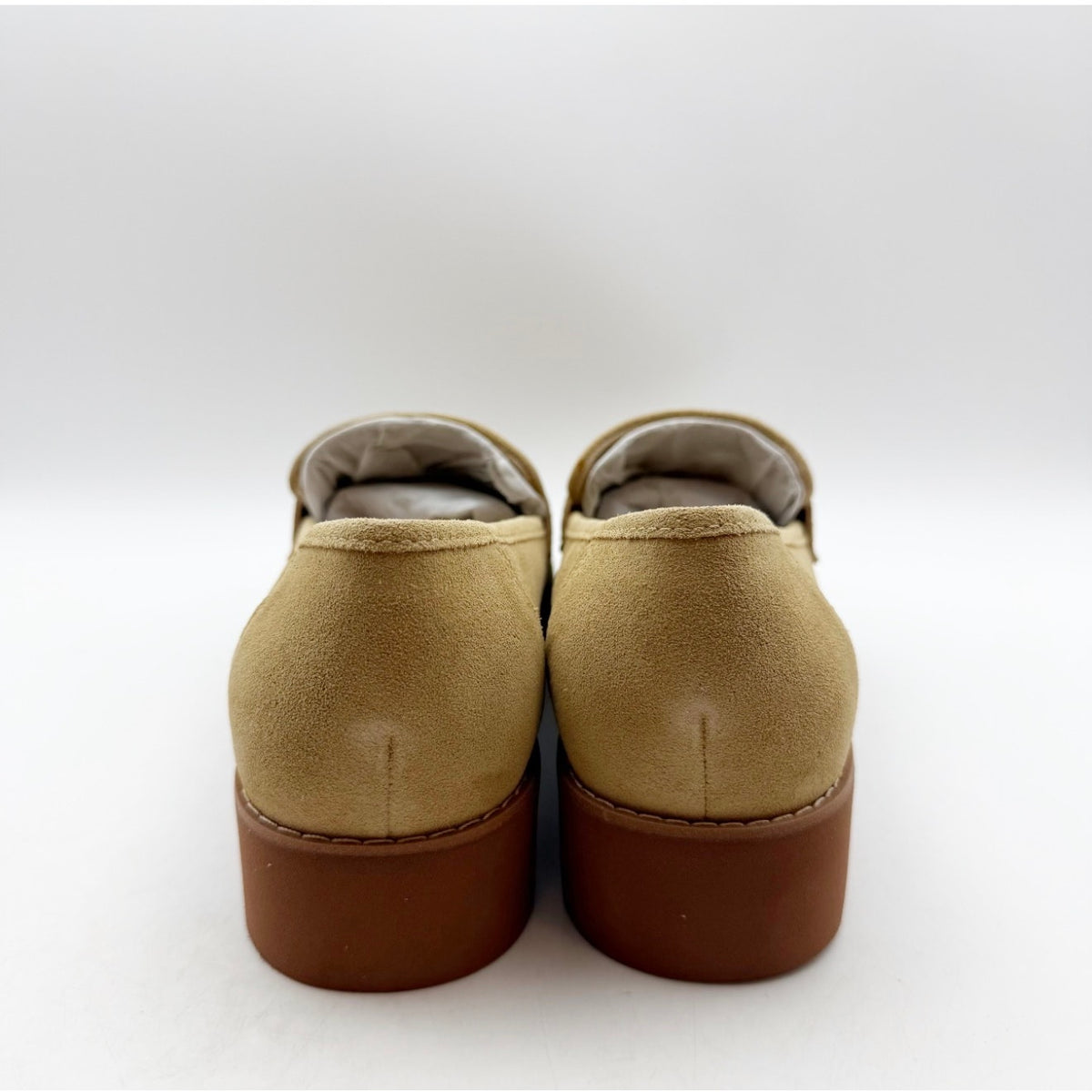 Vionic Women's Cheryl ll Loafers Size 8.5 M EU 39 Tan Sand Seude NIB