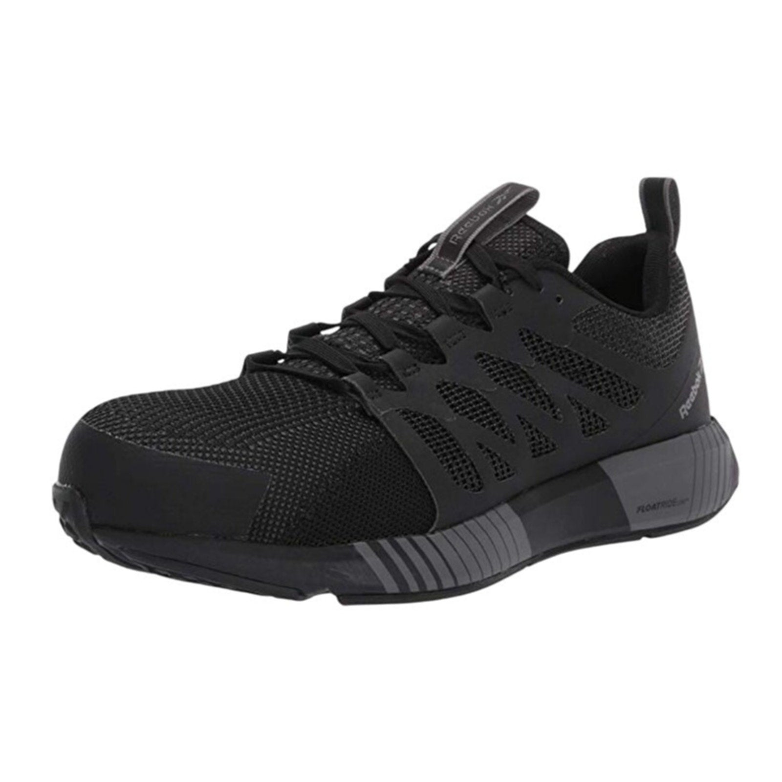 Reebok Work Womens Fusion Flexweave Sneaker 7.5 M Black EH Comp Toe SR NIB