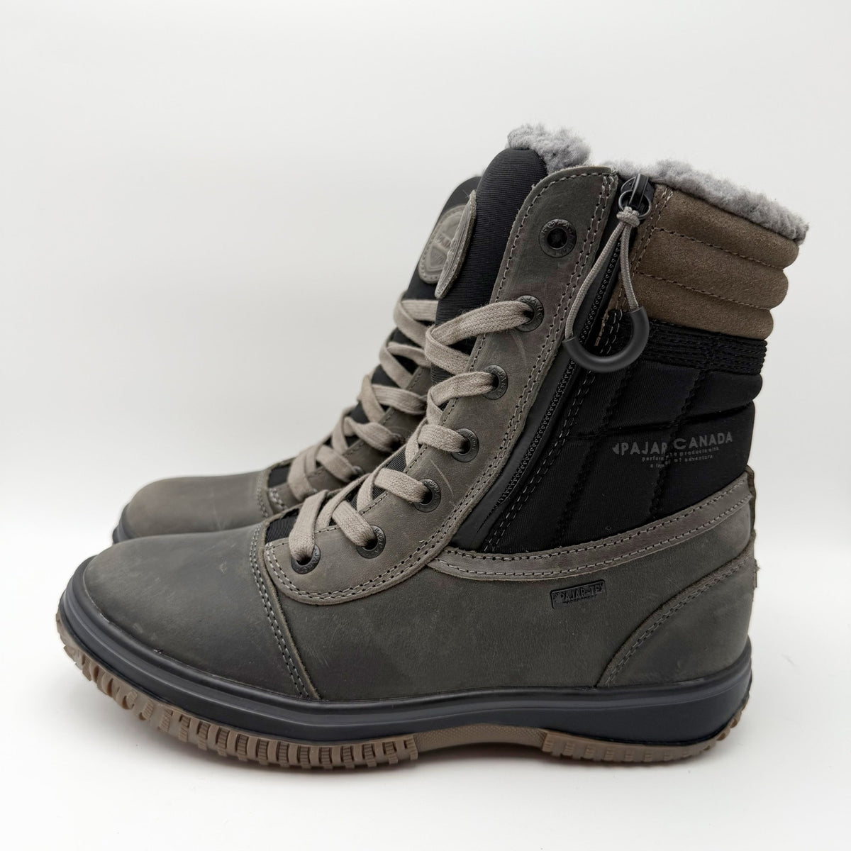 Pajar Mens Canada Trooper 3.0 Ankle Boots EU 40 US 7 Grey Black Waterproof NIB