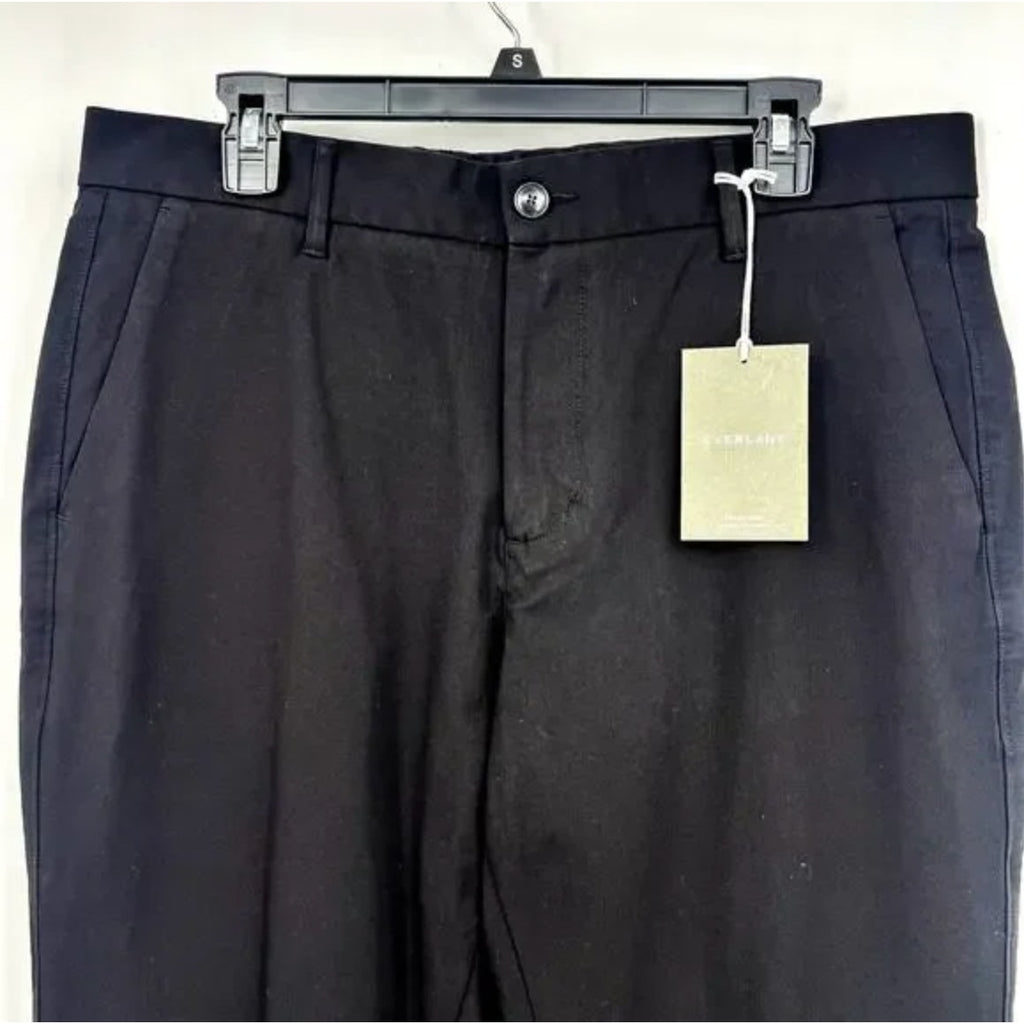EVERLANE Uniform Mens Performance Chino Pants 28x30 Black Athletic Fit NWT