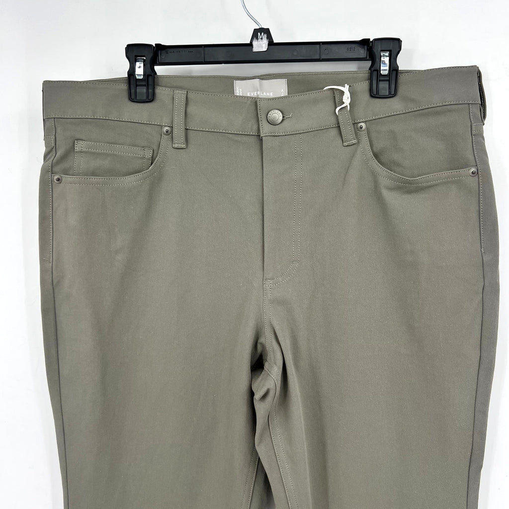 EVERLANE Men's The Performance 5-Pocket Pants 35x34 Green Chinos NWT