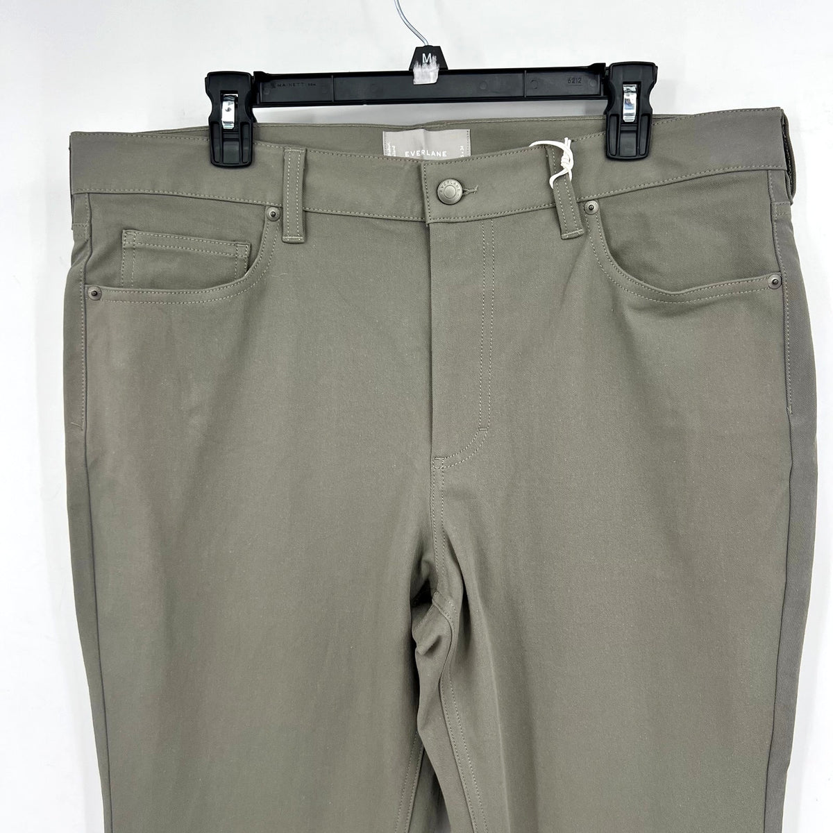 EVERLANE Men's The Performance 5-Pocket Pants 35x34 Green Chinos NWT