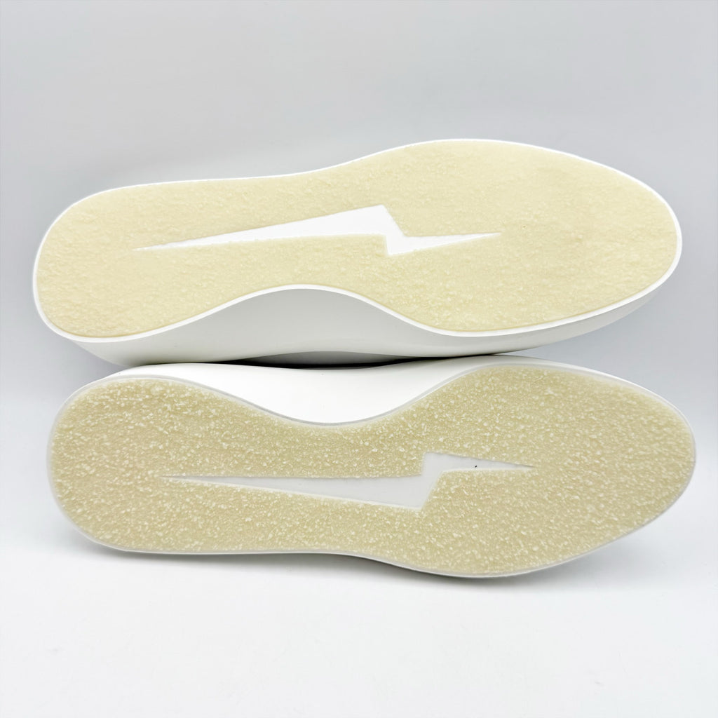 Wolf & Shepherd Cruise Mule Slip On Shoes Mens 7.5 Womens 9 White Leather NIB