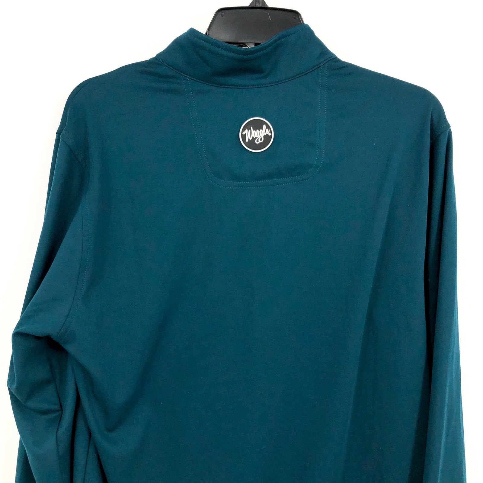 WAGGLE Men's Kentucky Buck 1/4 Zip Pullover XXL 2XL Teal Green NWT