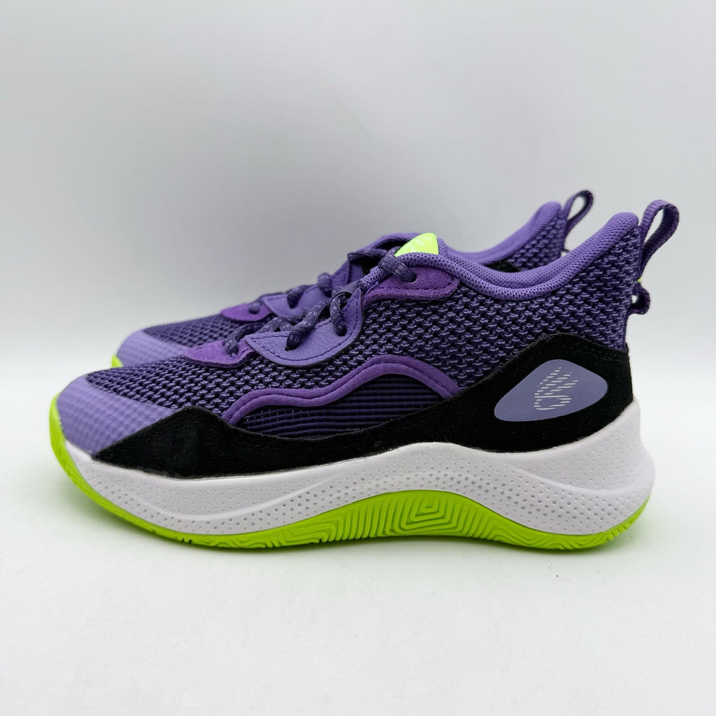 Under Armour Kids Curry 3Z 24 Basketball Shoes YOUTH SIZE 4.5 Purple NWOB