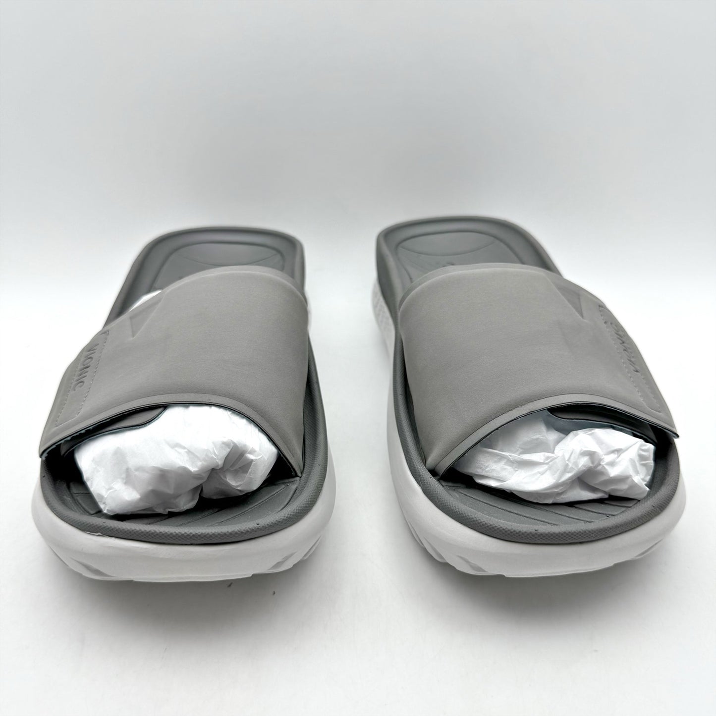 VIONIC Womens Rejuvenate Slide Sandals US 7 M EU 37 Grey Platform Slip On NIB