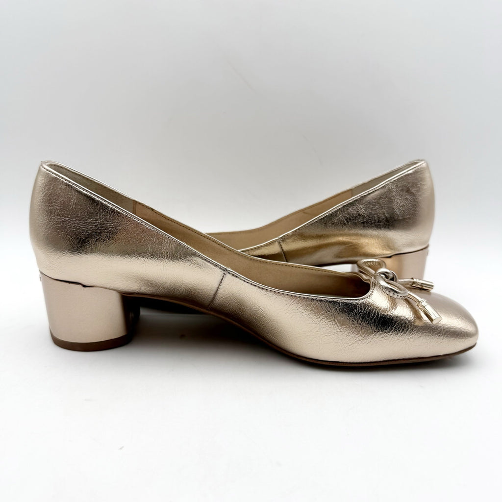 Franco Sarto Womens Natalia Pumps US 6.5 M EU 36.5 Rose Gold Leather NIB