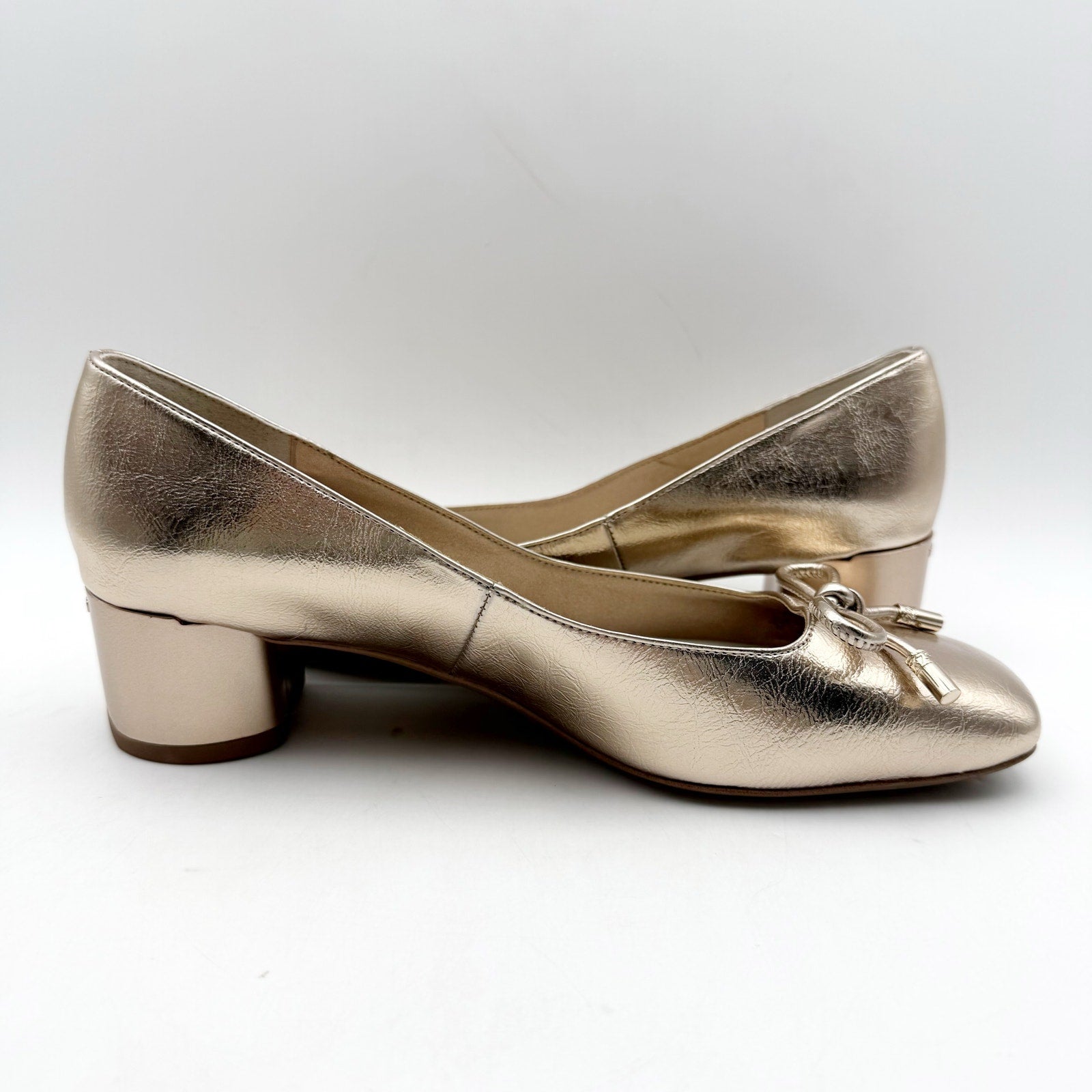 Franco Sarto Womens Natalia Pumps US 6.5 M EU 36.5 Rose Gold Leather NIB