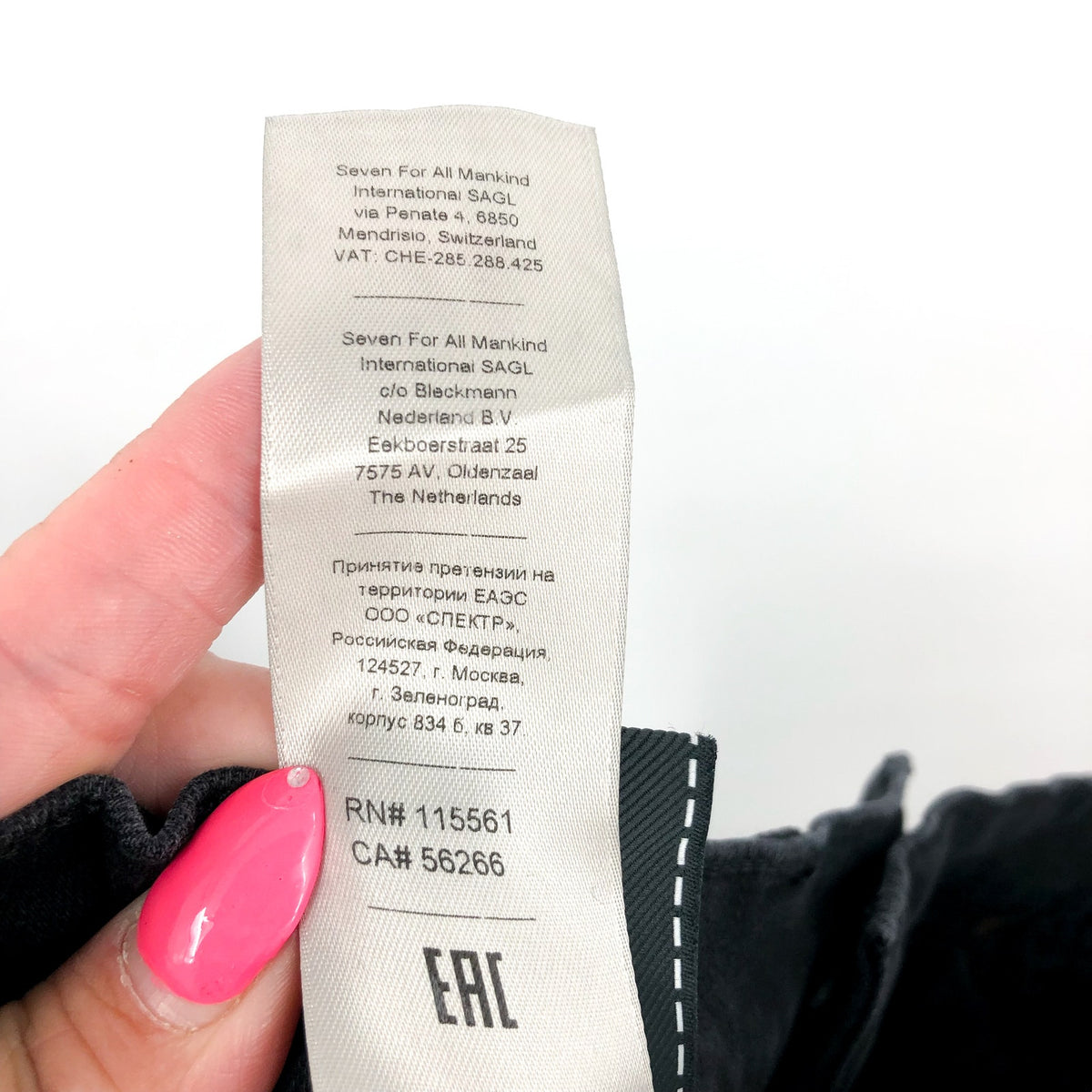 7 FOR ALL MANKIND Ali Classic Flare Jeans Size 27 US 4 Black Nights Stretch NWT