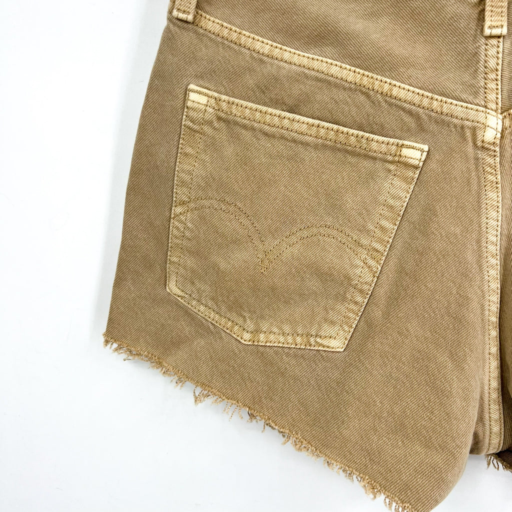 LEVIS Womens 501 Original Fit Shorts Size 27 US 4 Light Brown 56327-0399 NWT