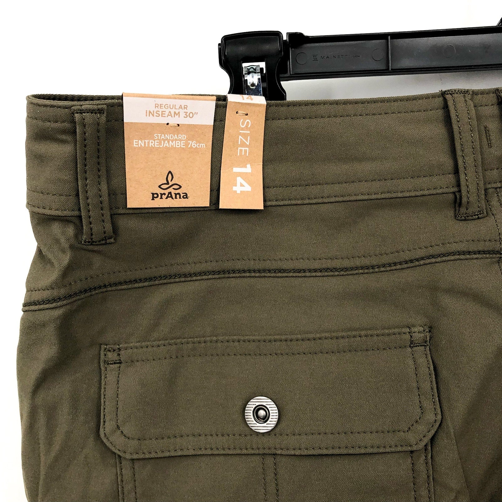PRANA Women's Halle Straight Pants II Size 14 Reg Slate Green NWT