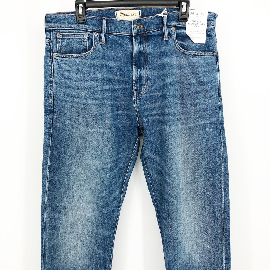 MADEWELL Men's 1991 Selvedge Jeans 29x30 Blue Norwood Straight Leg NK926 NWT