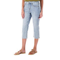 NYDJ Curves 360 Womens Slim Straight Crop Jeans 8 PETITE Charmed Light Blue NWT