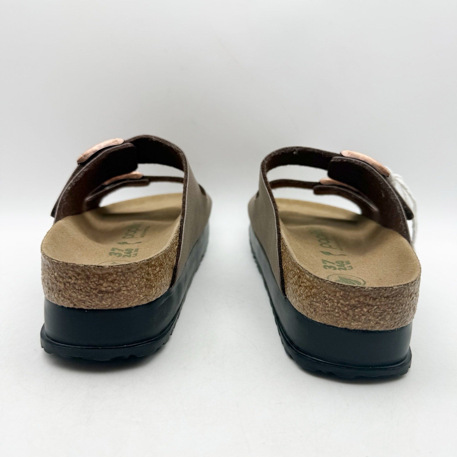 Birkenstock Papillio Women Arizona Platform Sandal EU 37 US 6 Brown Leather NWOB