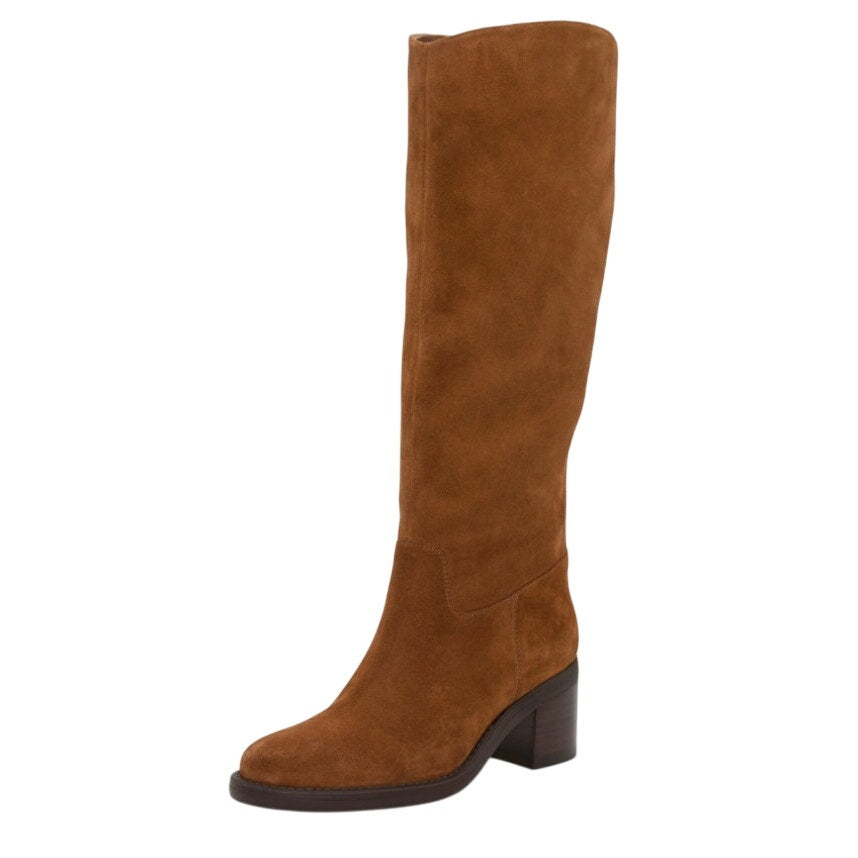Vince Camuto Womens Amree Knee High Boot US 6 M Narrow Calf Brown Suede NIB