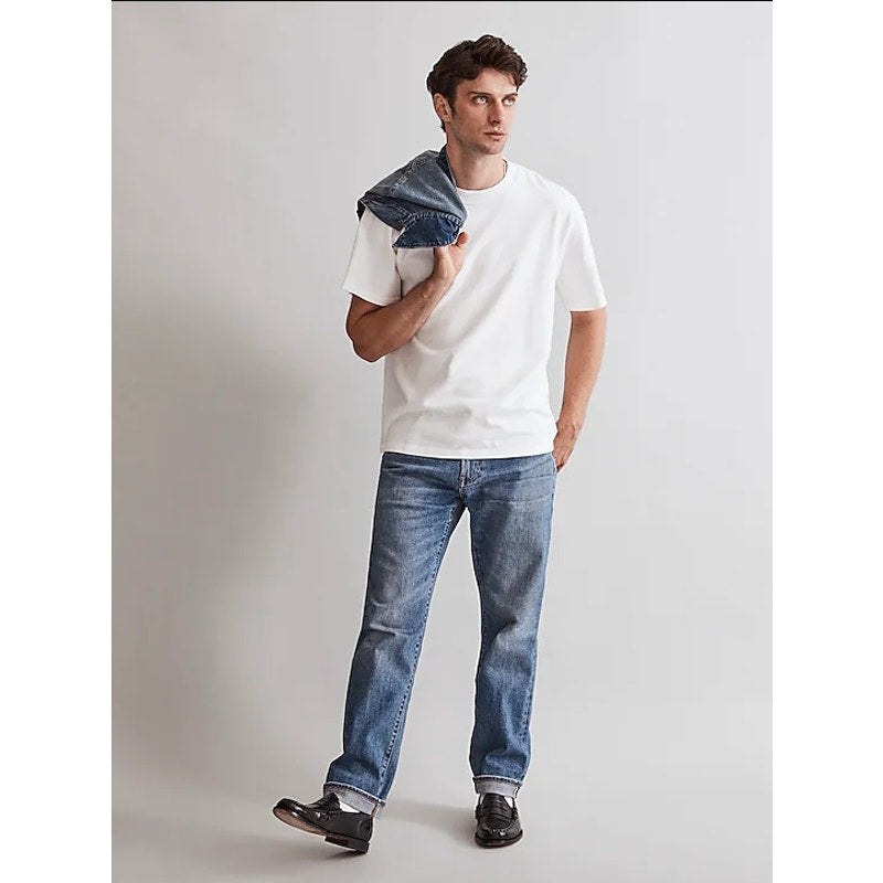 MADEWELL Men's Crewneck Relaxed Tee Small Soft White Short Sleeve NM373 NWT