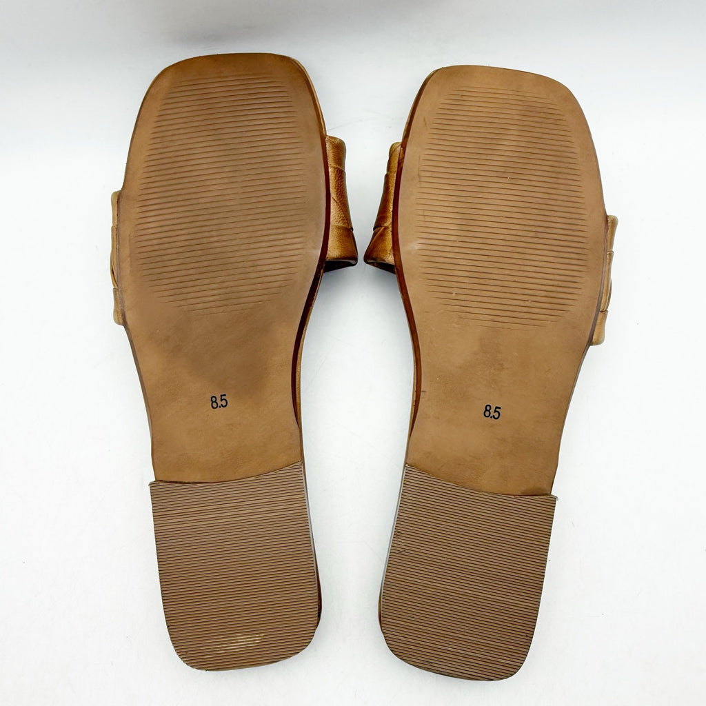 Seychelles Womens Portland Slide Sandals US 8.5 M Light Brown Leather NWOB