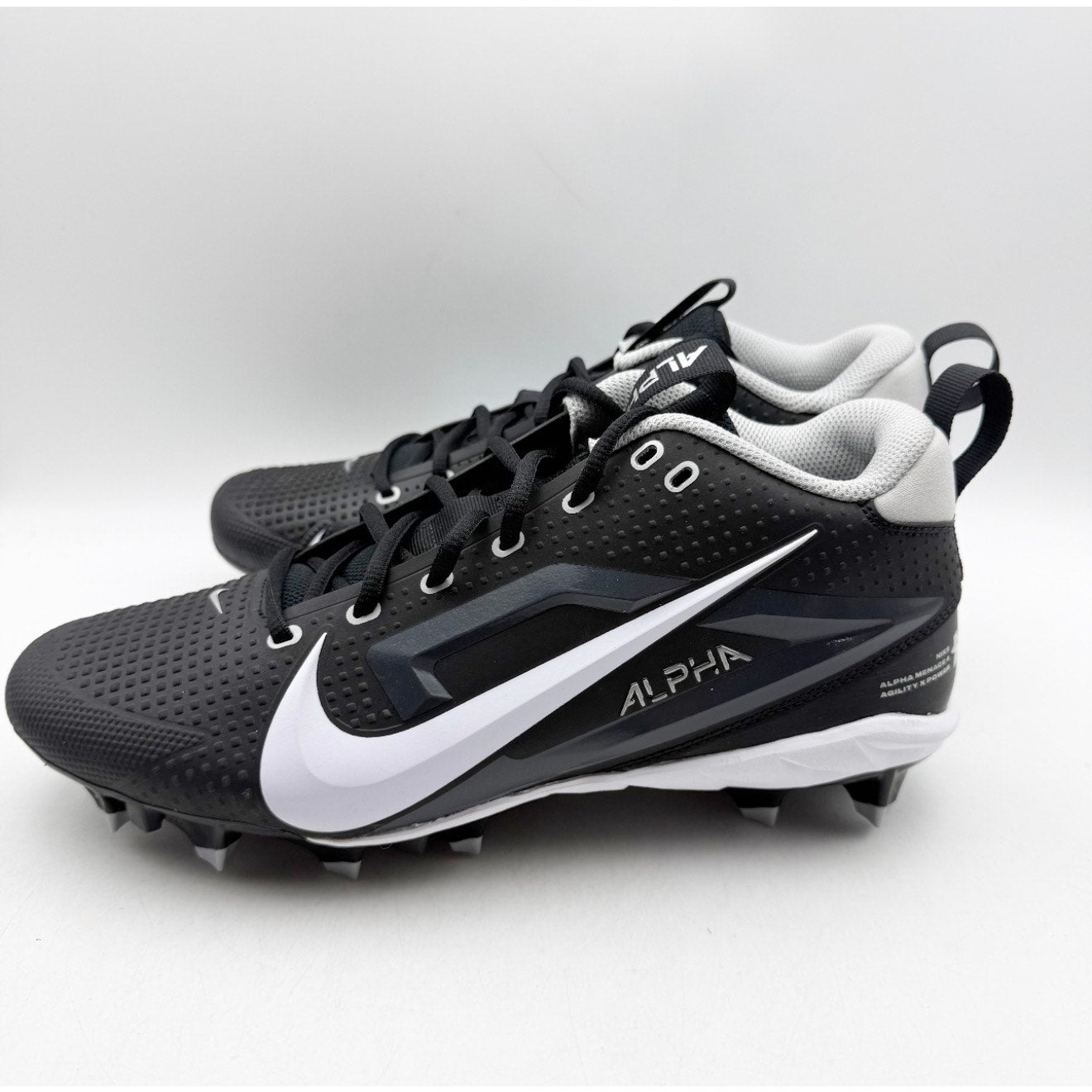 Nike Mens Alpha Menace 4 Varsity Molded Football Cleat Size 11 Black FN0027 NWOB