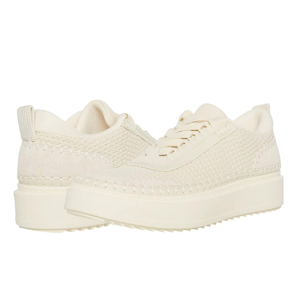 Steve Madden Womens Charlie Casual Sneakers US 8 M Beige Cream Tan Lace-Up NIB