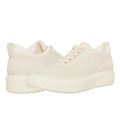 Steve Madden Womens Charlie Casual Sneakers US 8 M Beige Cream Tan Lace-Up NIB