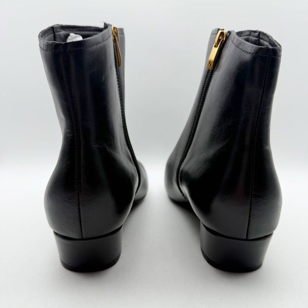 Naturalizer Womens Raffee Ankle Boots Size 7.5 M EU 38 Black Leather Booties NIB