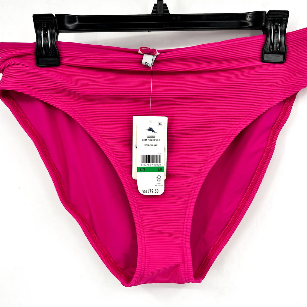TOMMY BAHAMA Women's Ocean Point Hipster Bikini Bottom Medium Pink Maui NWT