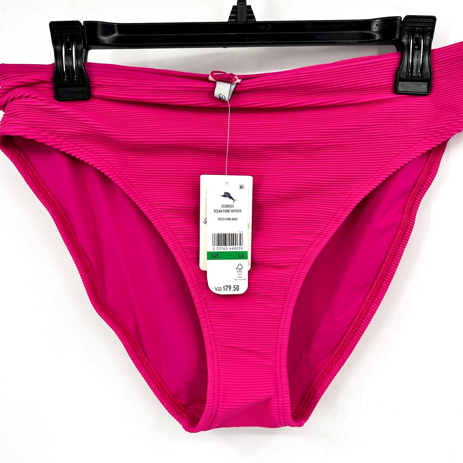 TOMMY BAHAMA Women's Ocean Point Hipster Bikini Bottom Medium Pink Maui NWT