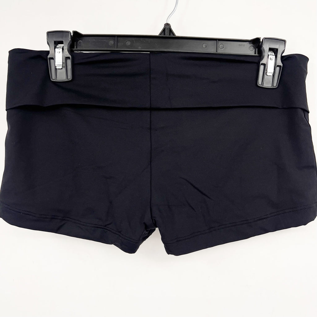 SEAFOLLY Women's Roll Top Boyleg Swim Bottom Size 10 Black NWT