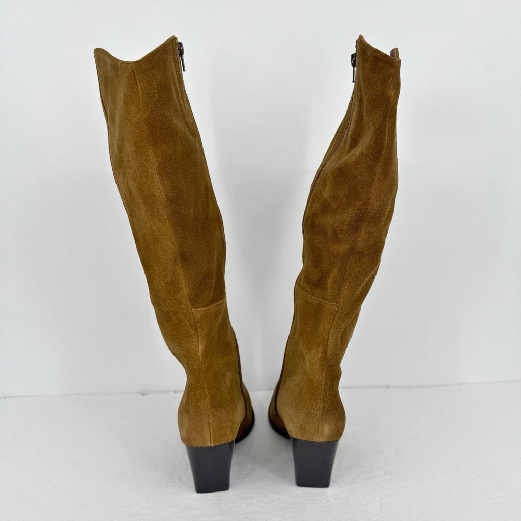 Seychelles Womens Begging You Knee High Boots US 7.5 M Brown Suede NWOB