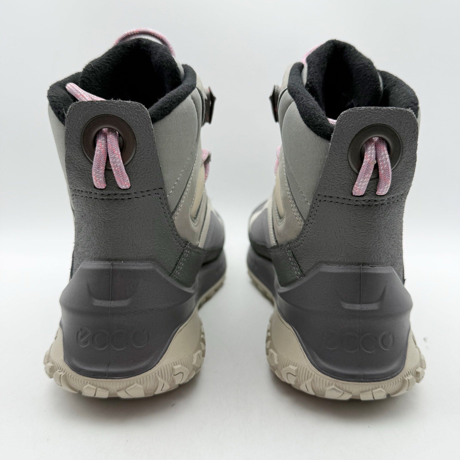 ECCO Womens Ultra Terrain Mid Warm Hiking Boots EU 37 US 6-6.5 Grey WP NIB