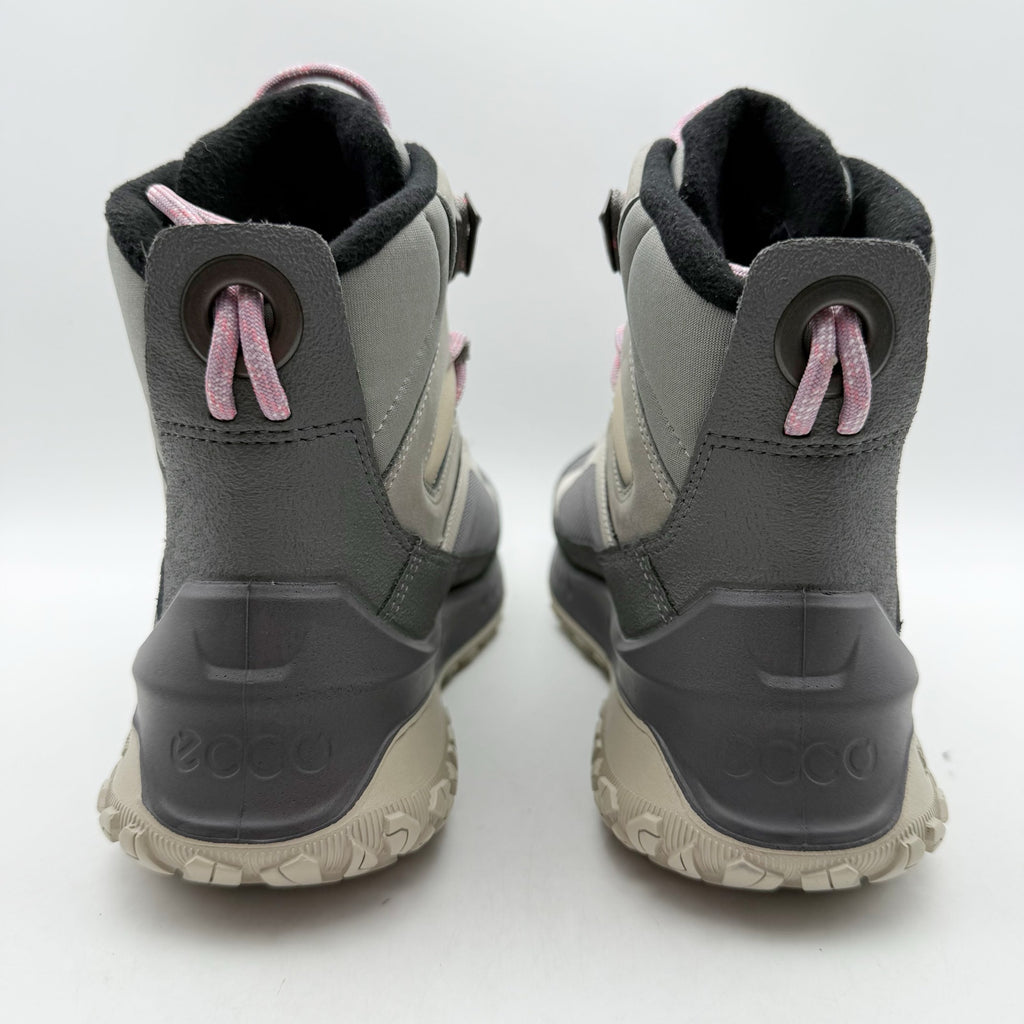 ECCO Womens Ultra Terrain Mid Warm Hiking Boots EU 37 US 6-6.5 Grey WP NIB