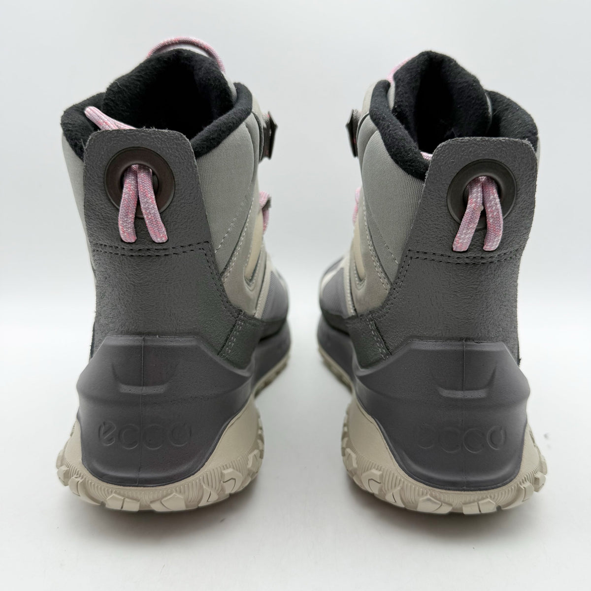 ECCO Womens Ultra Terrain Mid Warm Hiking Boots EU 37 US 6-6.5 Grey WP NIB