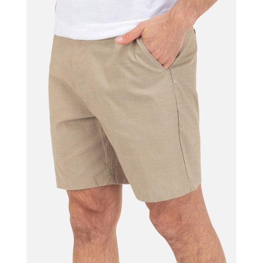HURLEY Men's H2O-Dri Breathe Walk Shorts Size 31 Khaki Flat Front NWT