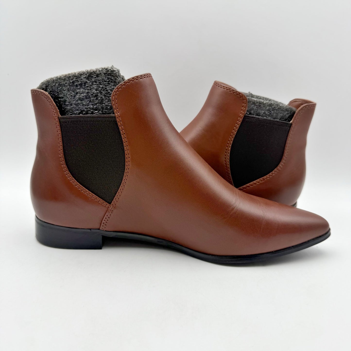 Cole Haan Womens Hara Bootie US 6.5 Wide EU 37 Dark Brown Leather NIB