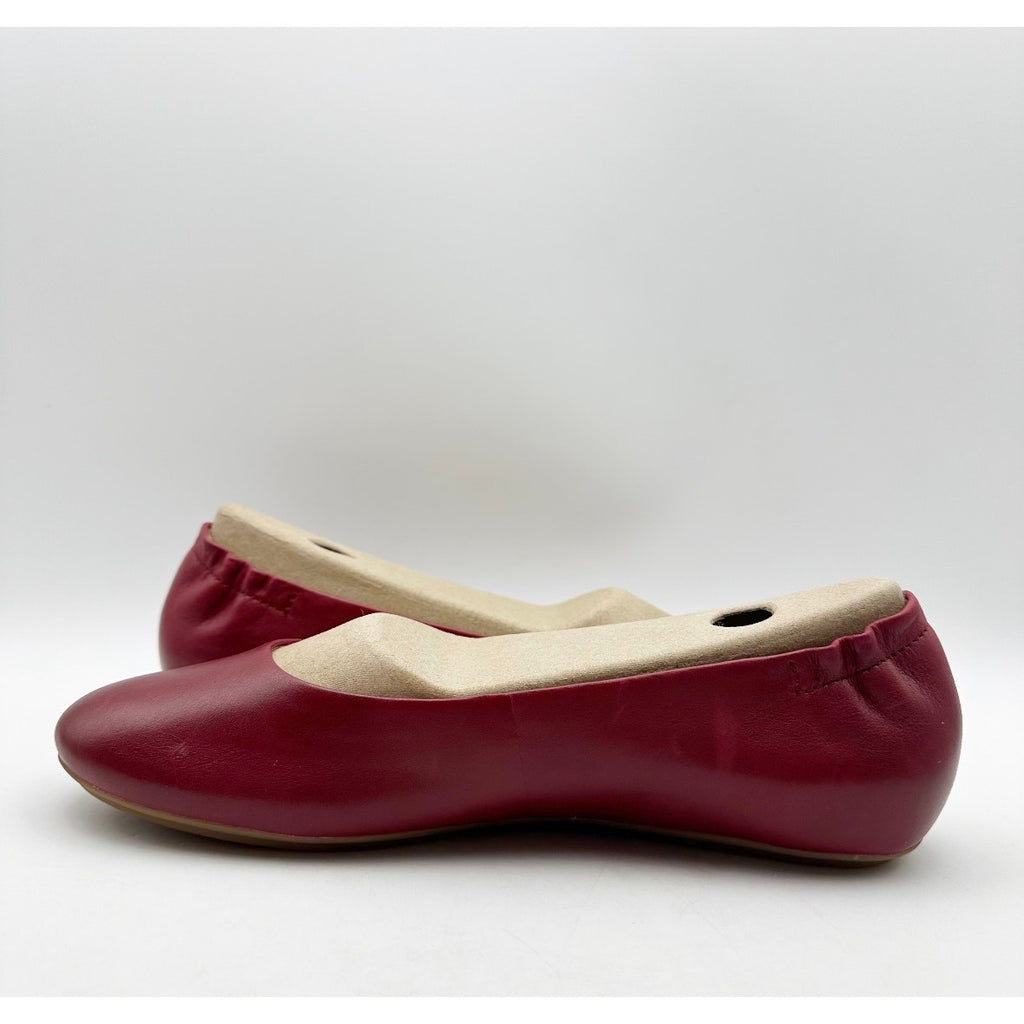 Dansko Womens Mollie Ballerina Flats EU 39 Size 8.5-9 Cherry Red Leather NWOB