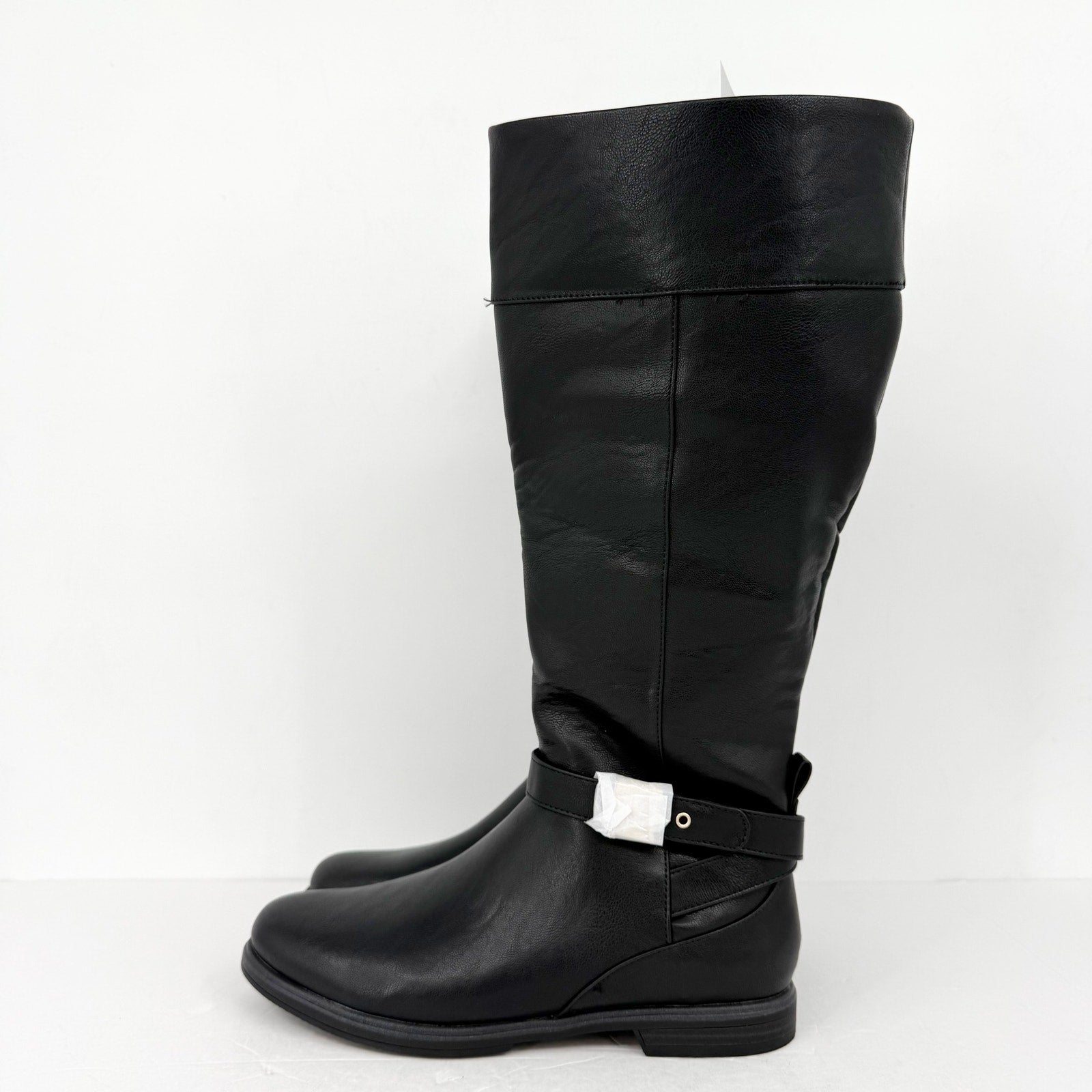 Dr. Scholls Womens Hello Rider Knee High Boot US 9 M Wide Calf Black NWT