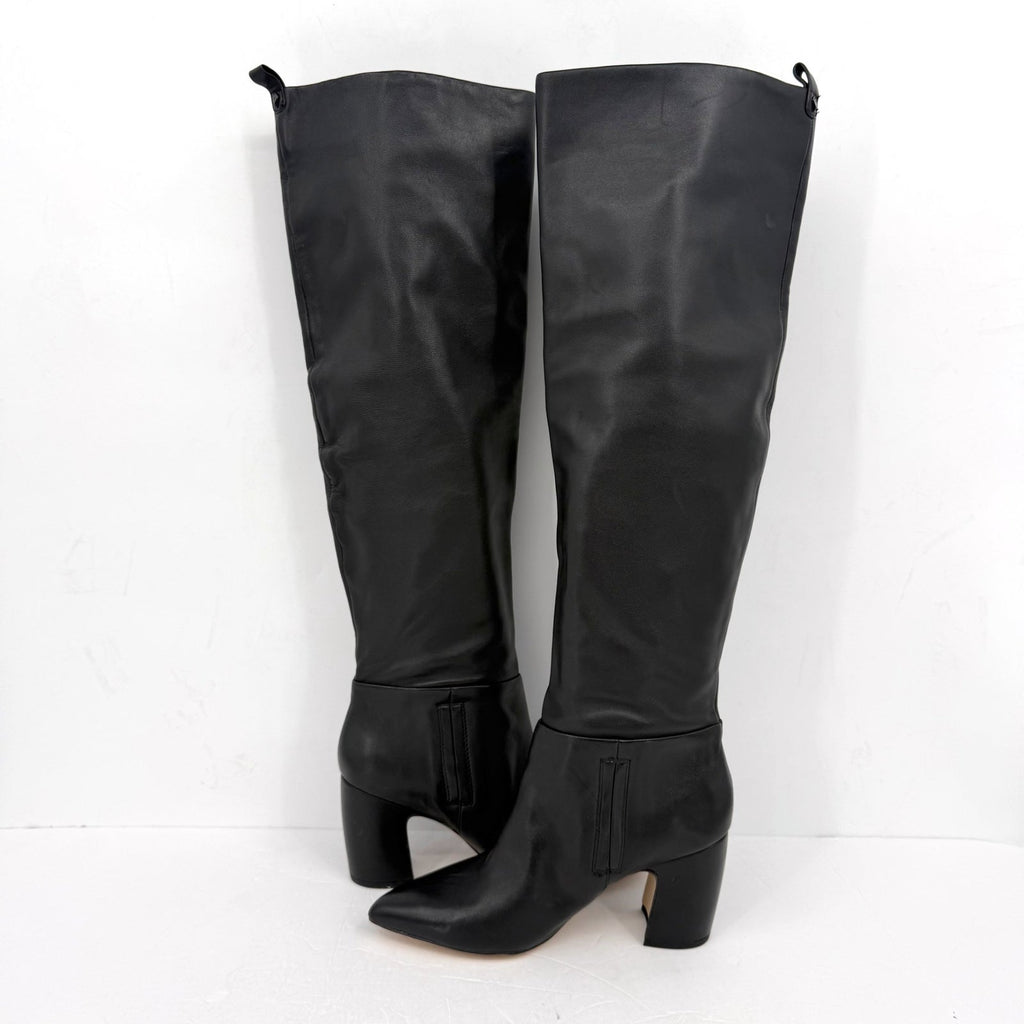 Sam Edelman Womens Hutton Over the Knee Boots Size 7.5 Black Leather NWOB