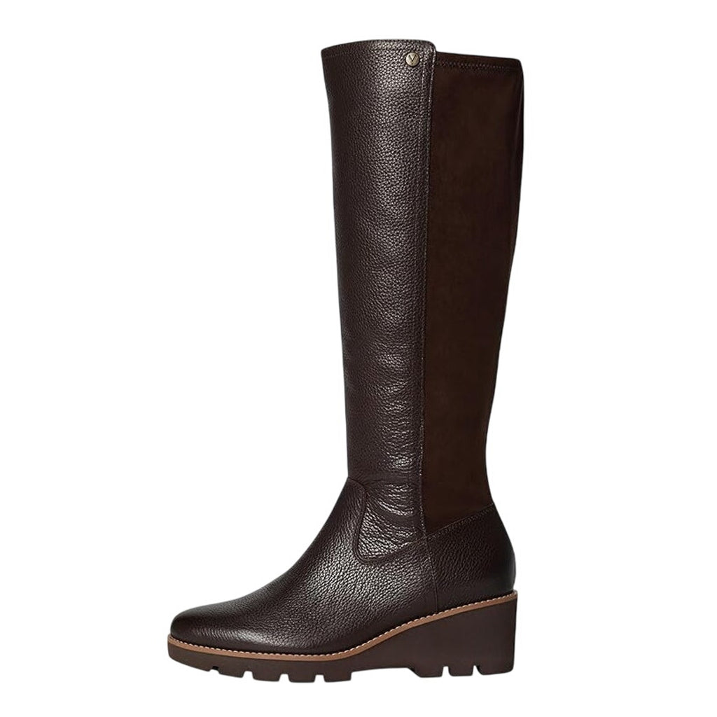 VIONIC Womens Ashland High Shaft Boots US 6.5 WIDE Brown Leather NWOB