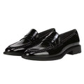 Franco Sarto Womens Eden Studded Loafers Size 8.5 M EU 39 Black Slip On NWOBl