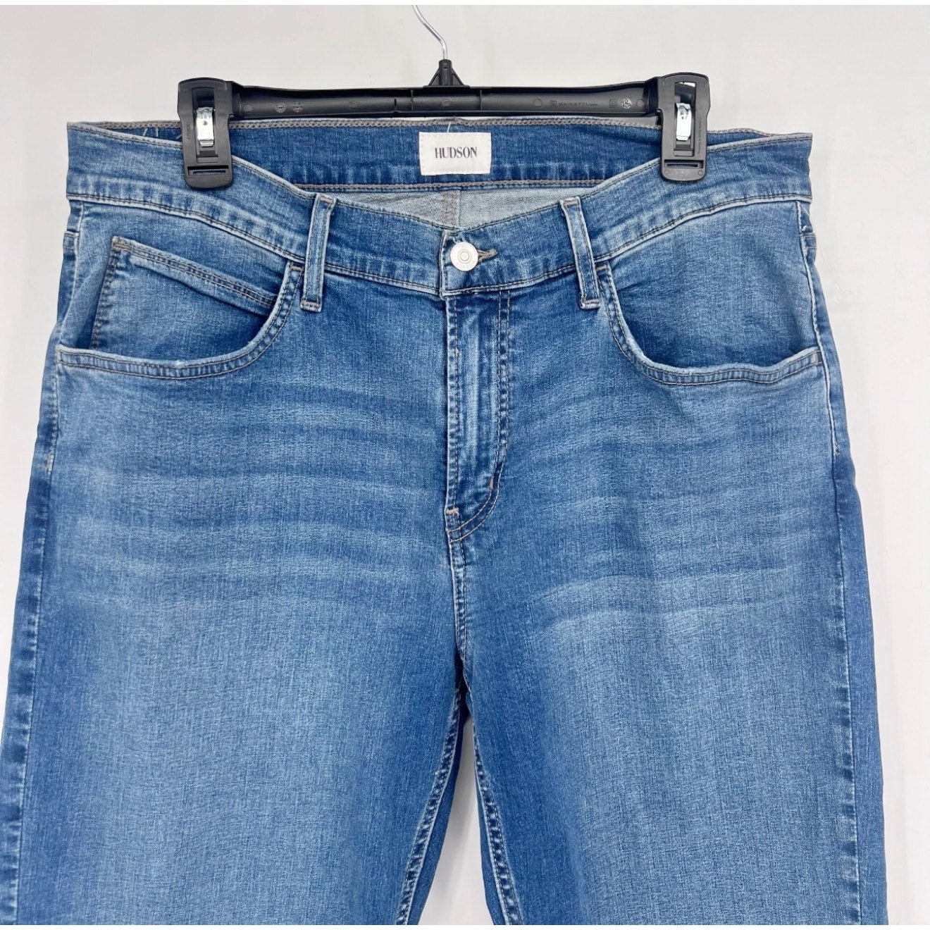 HUDSON Men's Blake Slim Straight Jeans 34x31 Blue Sullivan Denim Stretch NWT