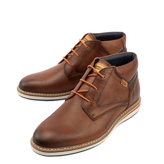 PIKOLINOS Mens Avila Oxford Dress Boots EU 40 US 7.5 Brown Calfskin Leather EUC