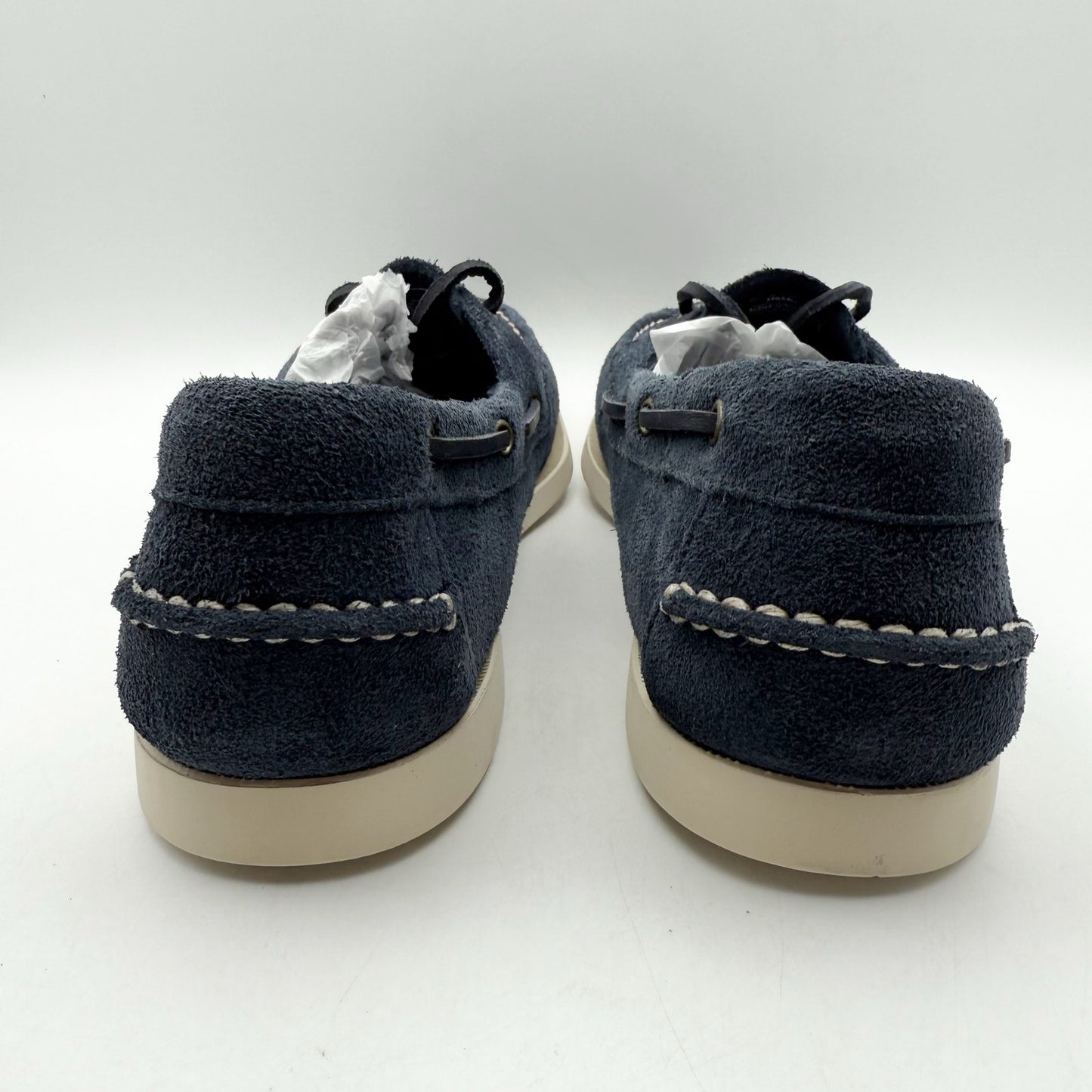 Sebago Mens Portland Roughout Loafers US 10 M Navy Suede Lace Up NWOB