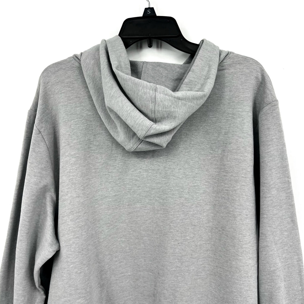 IDEOLOGY Women's Fleece Hoodie Medium Grey Zinc Heather Sweatshirt NWT
