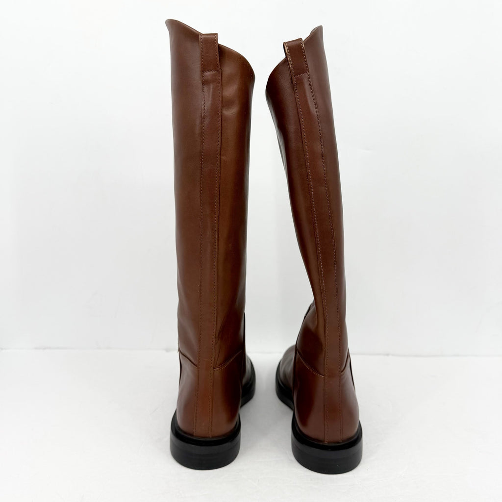 Steve Madden Womens Gaige Knee High Boots Size 9.5 M Brown Leather NIB