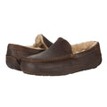 UGG Mens Ascot Matte Slippers US 8 EU 41 Brown Leather NIB