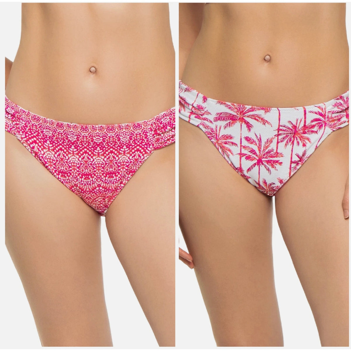 TOMMY BAHAMA Island Cays Hipster Bikini Bottom Medium Pink Maui Reversible NWT